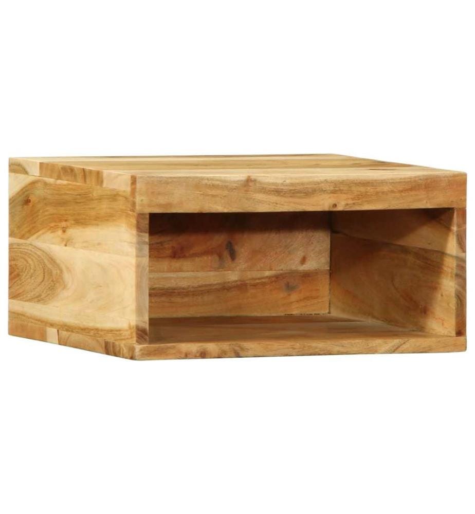 Meubles TV muraux 2 pcs bois massif d'acacia