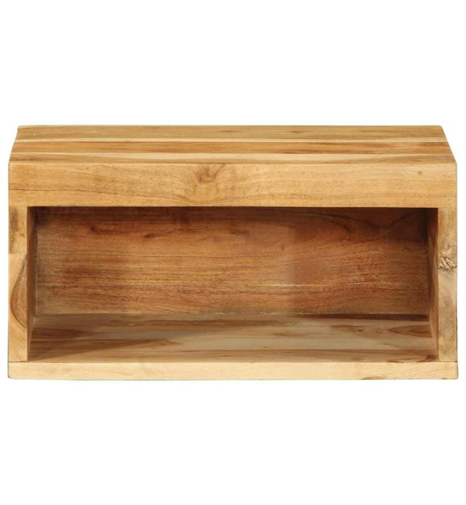 Meubles TV muraux 2 pcs bois massif d'acacia
