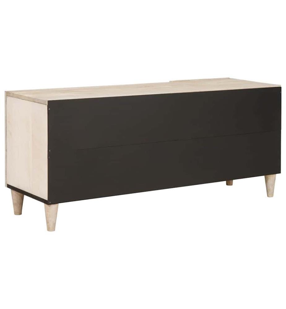 Unites TV avec tiroir Blanc 105 x 33 x 46 cm Bois d'ingénierie