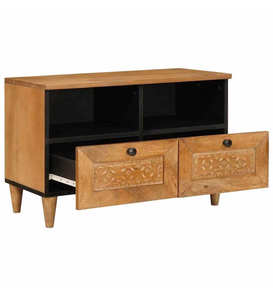 Unites TV Marron Clair 70 x 33 x 46 cm Bois d'ingénierie
