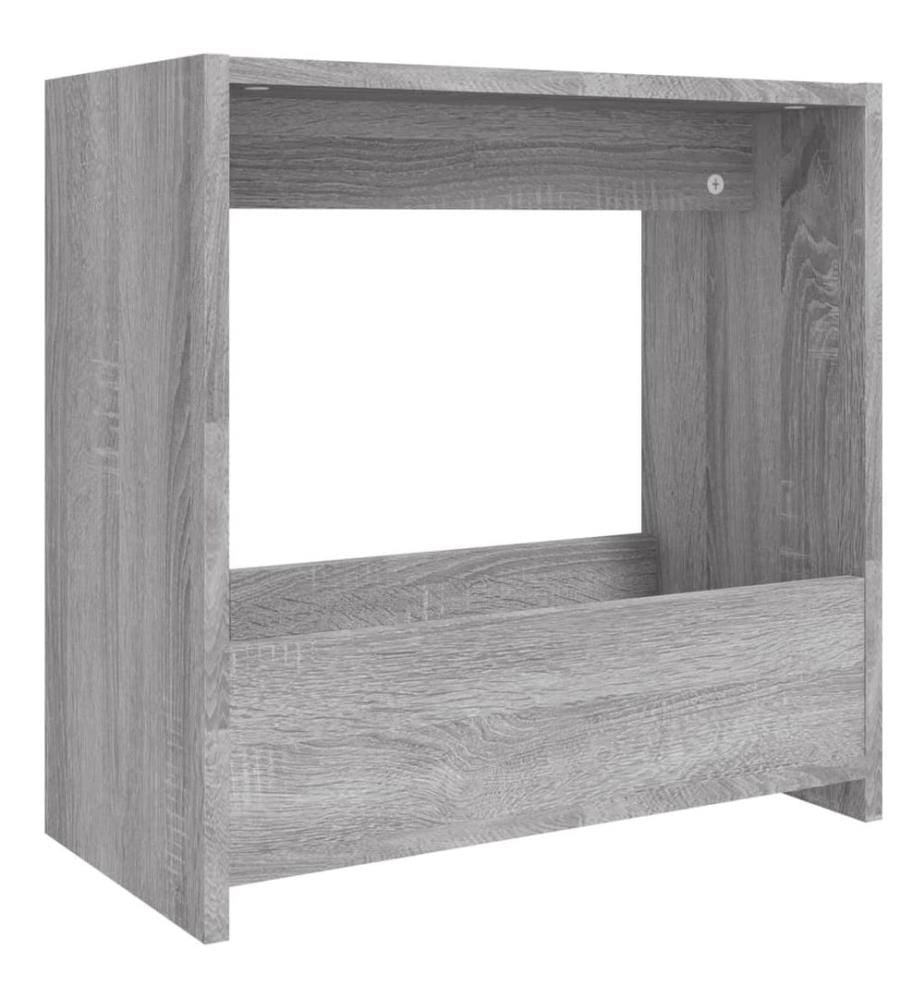 Table d'appoint Sonoma gris 50x26x50 cm Bois d'ingénierie