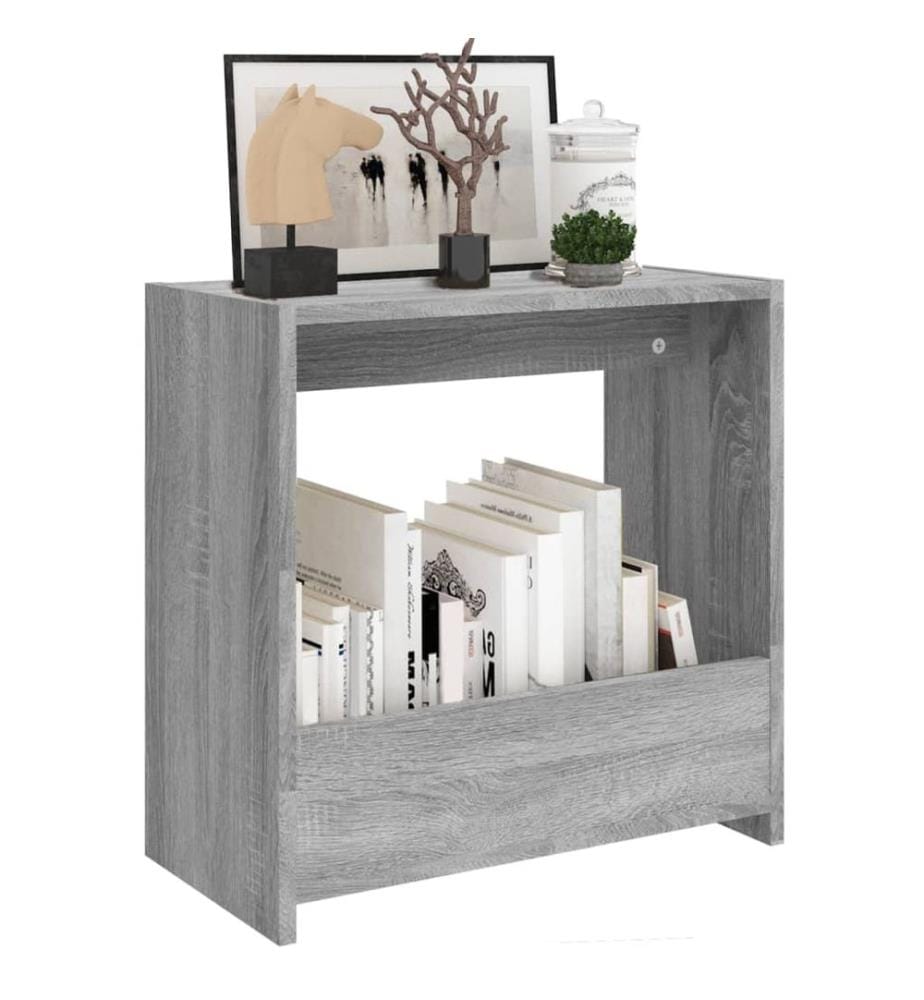Table d'appoint Sonoma gris 50x26x50 cm Bois d'ingénierie