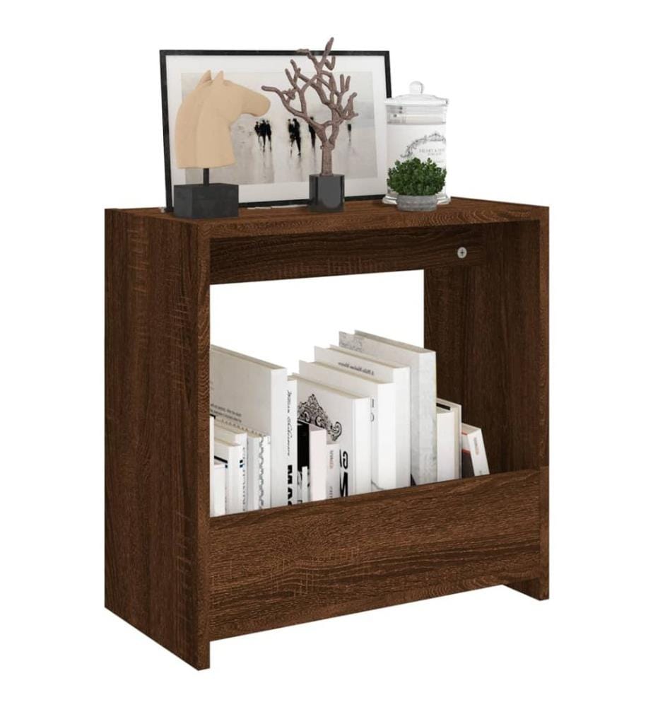 Table d'appoint Chêne marron 50x26x50 cm Bois d'ingénierie