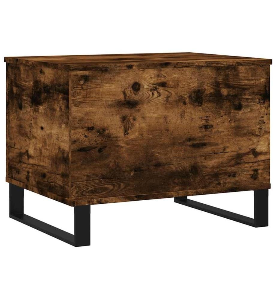 Table basse Chêne fumé 60x44,5x45 cm Bois d'ingénierie