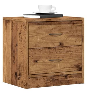 Nachttisch Altholz-Optik 40x30x40 cm Holzwerkstoff