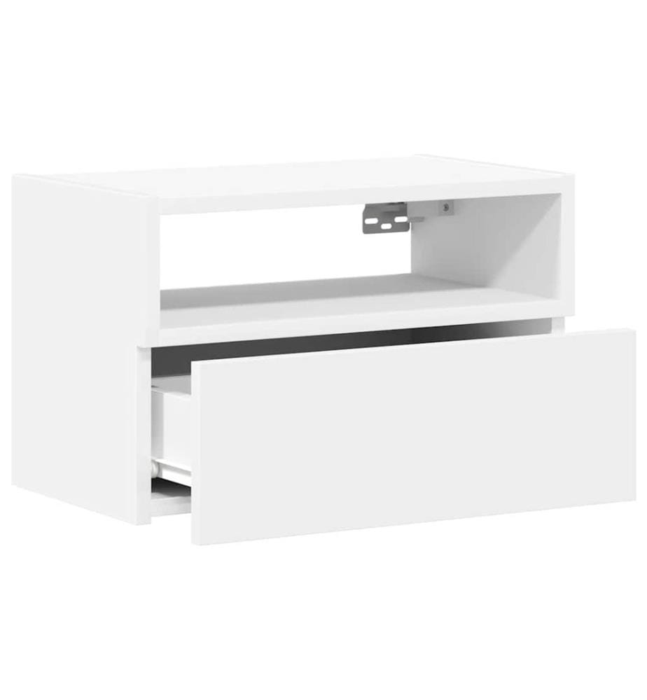 Wand-Nachttisch Weiss 45x26x28,5 cm
