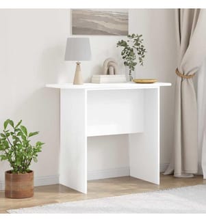 Table console Blanc 93 x 40 x 75 cm Bois d'ingénierie