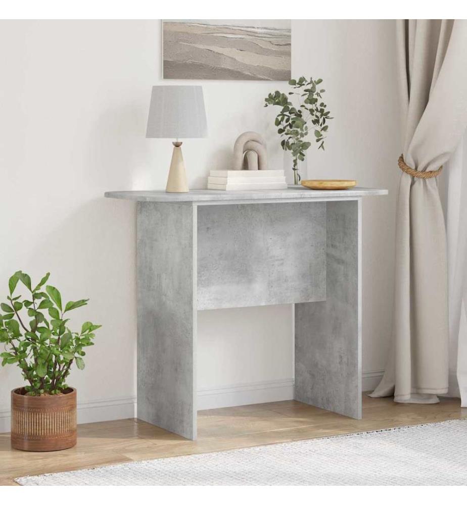 Table console Gris béton 93 x 40 x 75 cm Bois d'ingénierie