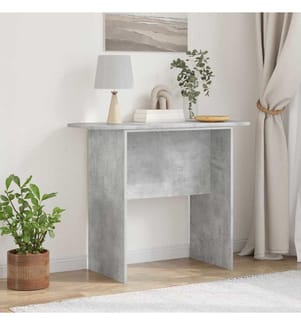 Table console Gris béton 93 x 40 x 75 cm Bois d'ingénierie