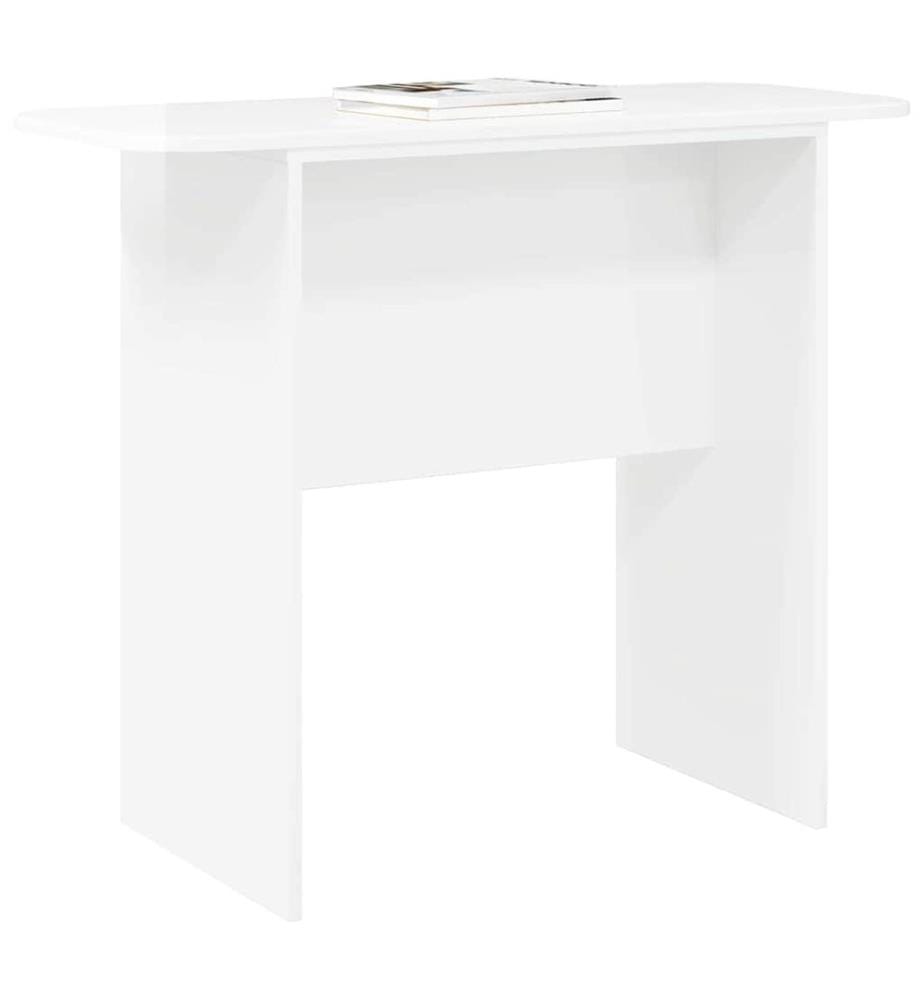 Table console Blanc brillant 93 x 40 x 75 cm Bois d'ingénierie