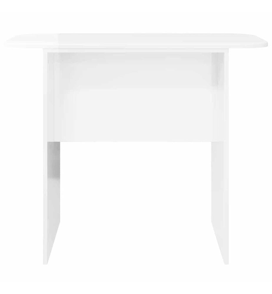 Table console Blanc brillant 93 x 40 x 75 cm Bois d'ingénierie