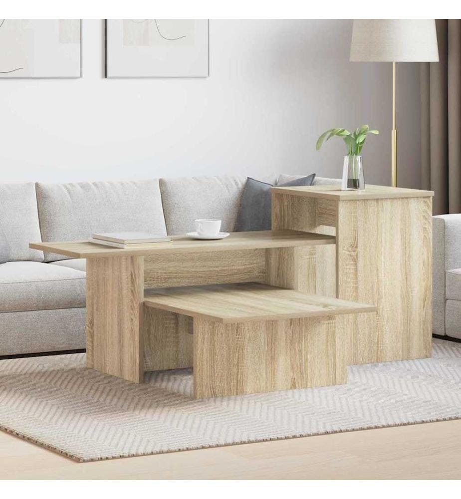 Table console Chêne Sonoma 91,5 x 35 x 38,5 cm