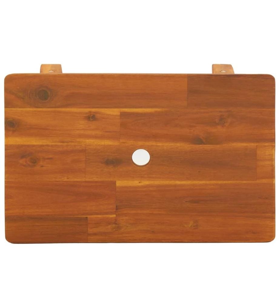 Tabouret 45x29x45 cm Rectangulaire Bois d'acacia solide