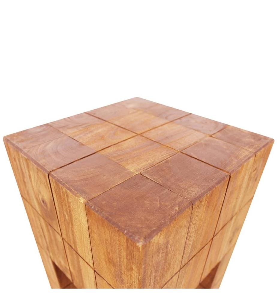Tabouret bois d'acajou massif