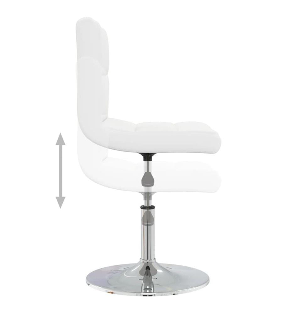 Chaise à manger Blanc Similicuir