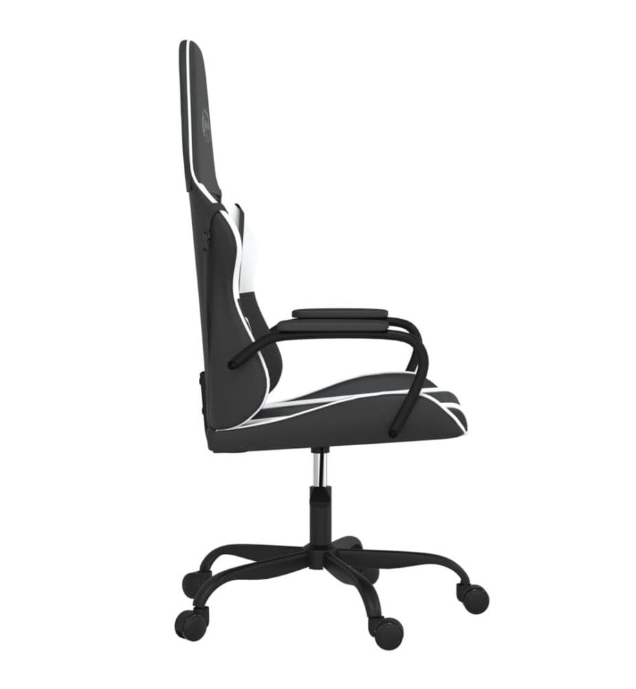 Chaise de jeu Noir et blanc Similicuir