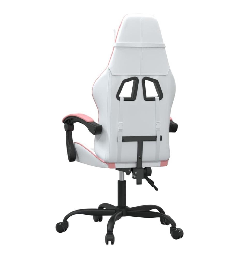 Chaise de jeu Blanc et rose Similicuir