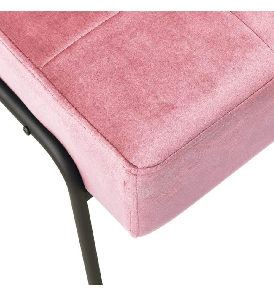 Chaise de relaxation 65x79x87 cm Rose Velours