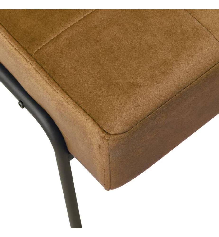 Chaise de relaxation 65x79x87 cm Marron Velours