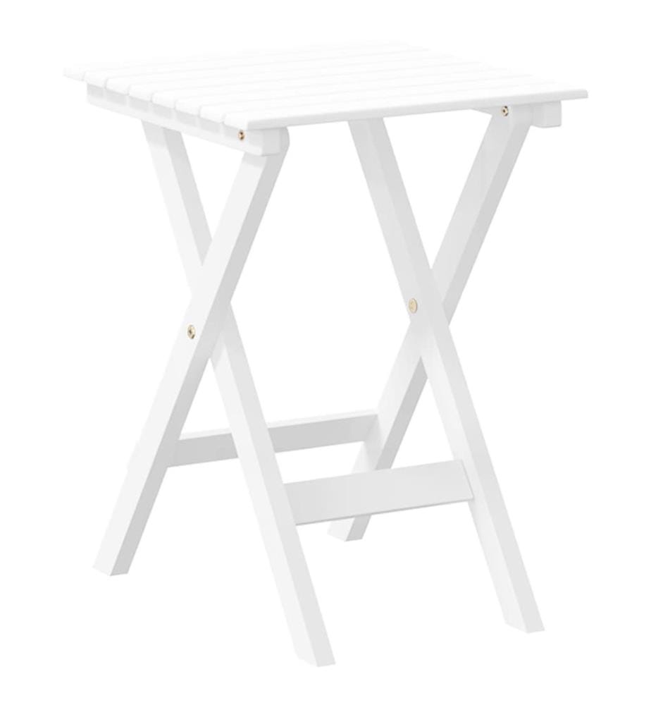 Chaises à bascule lot de 2 table pliable blanc massif peuplier