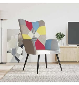 Chaise de relaxation Patchwork Tissu