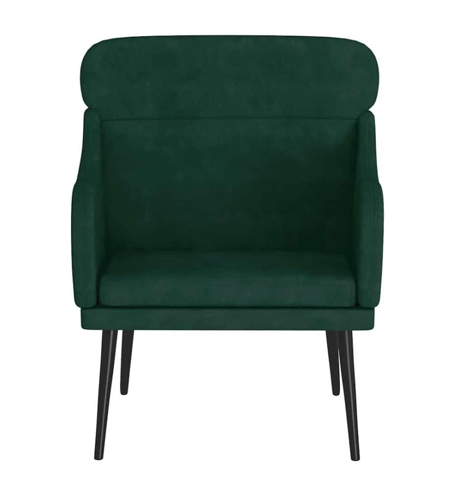 Sessel Dunkelgrün 63x76x80 cm Samt