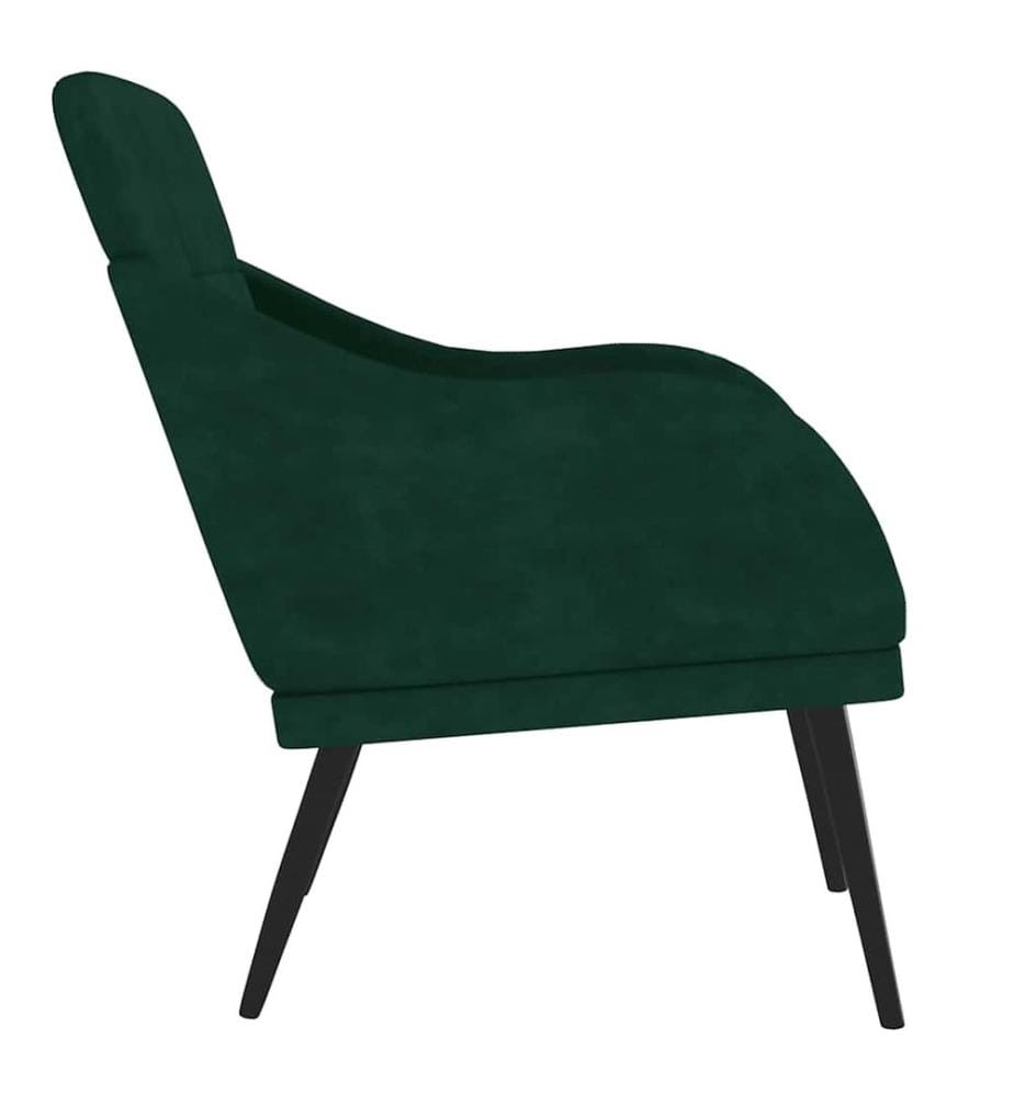 Sessel Dunkelgrün 63x76x80 cm Samt