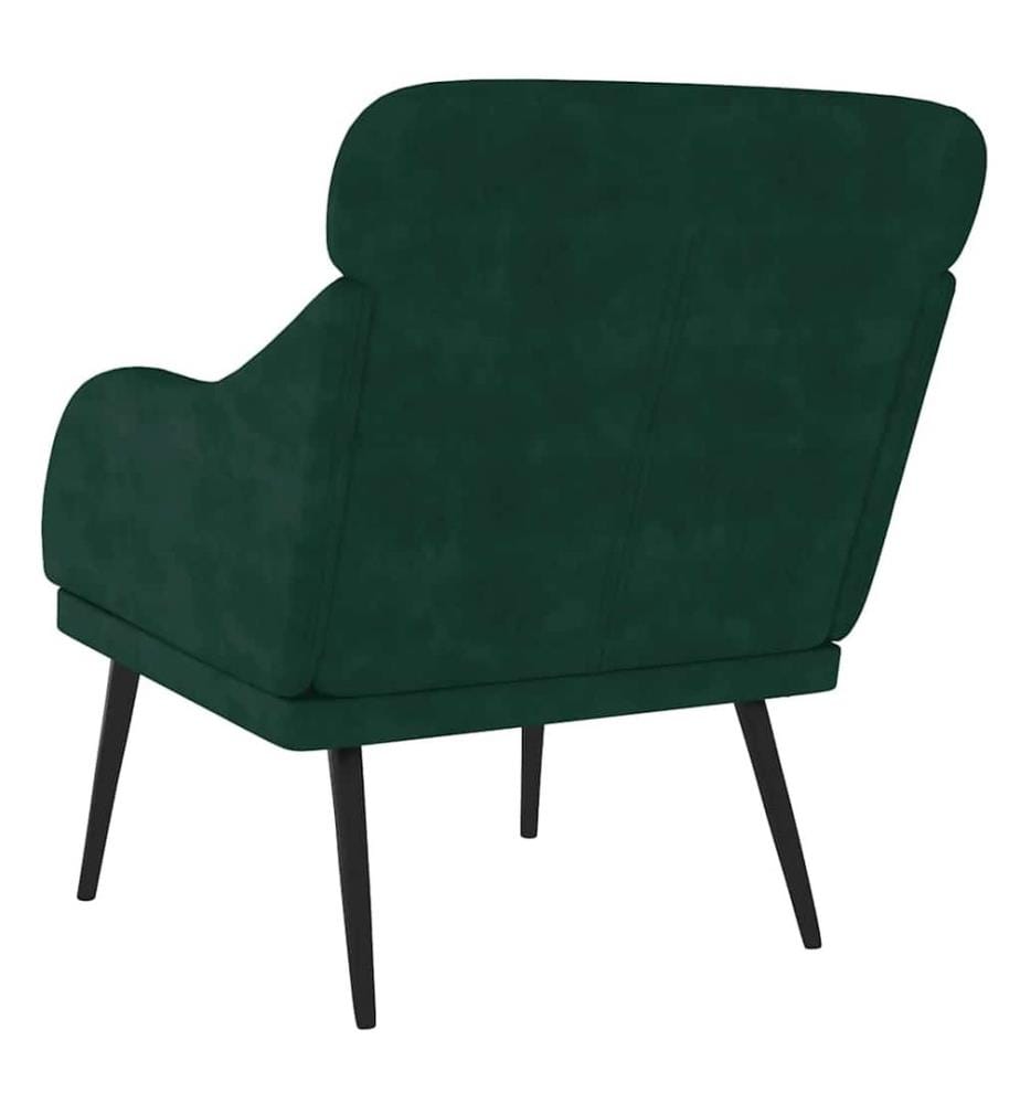 Sessel Dunkelgrün 63x76x80 cm Samt