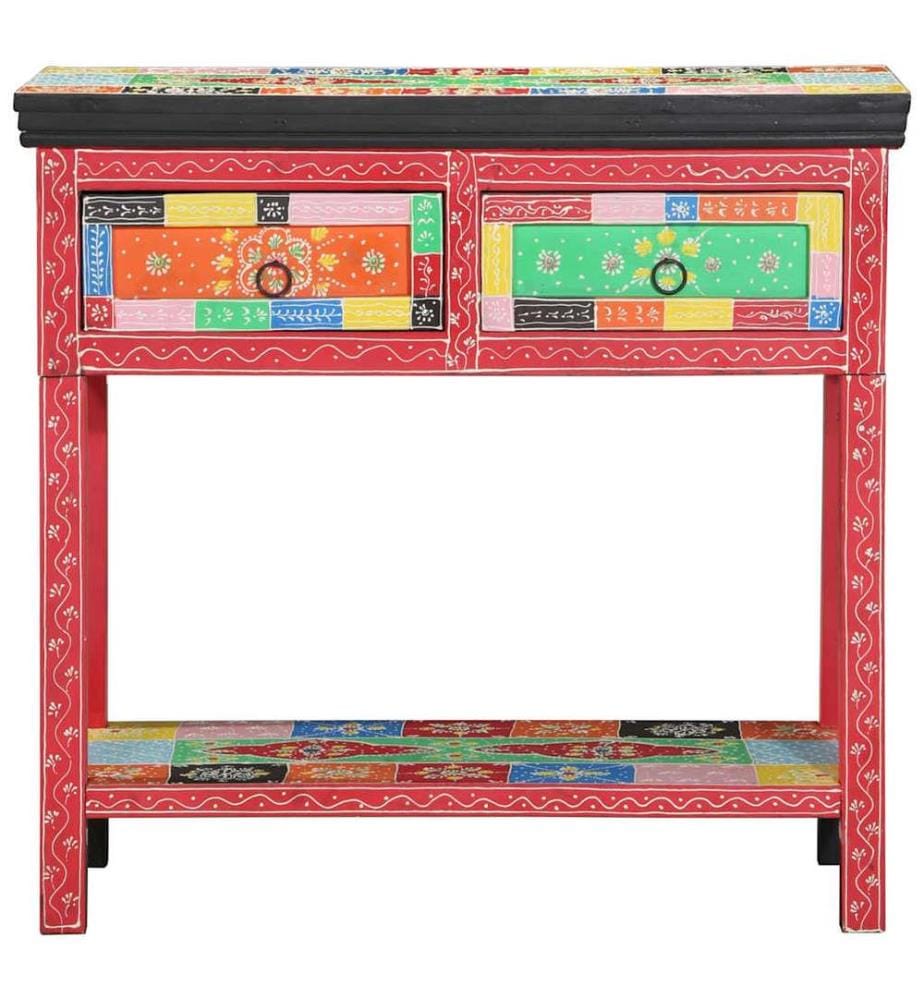 Konsolentisch mit Schubladen Mehrfarbig 80 x 35 x 76 cm