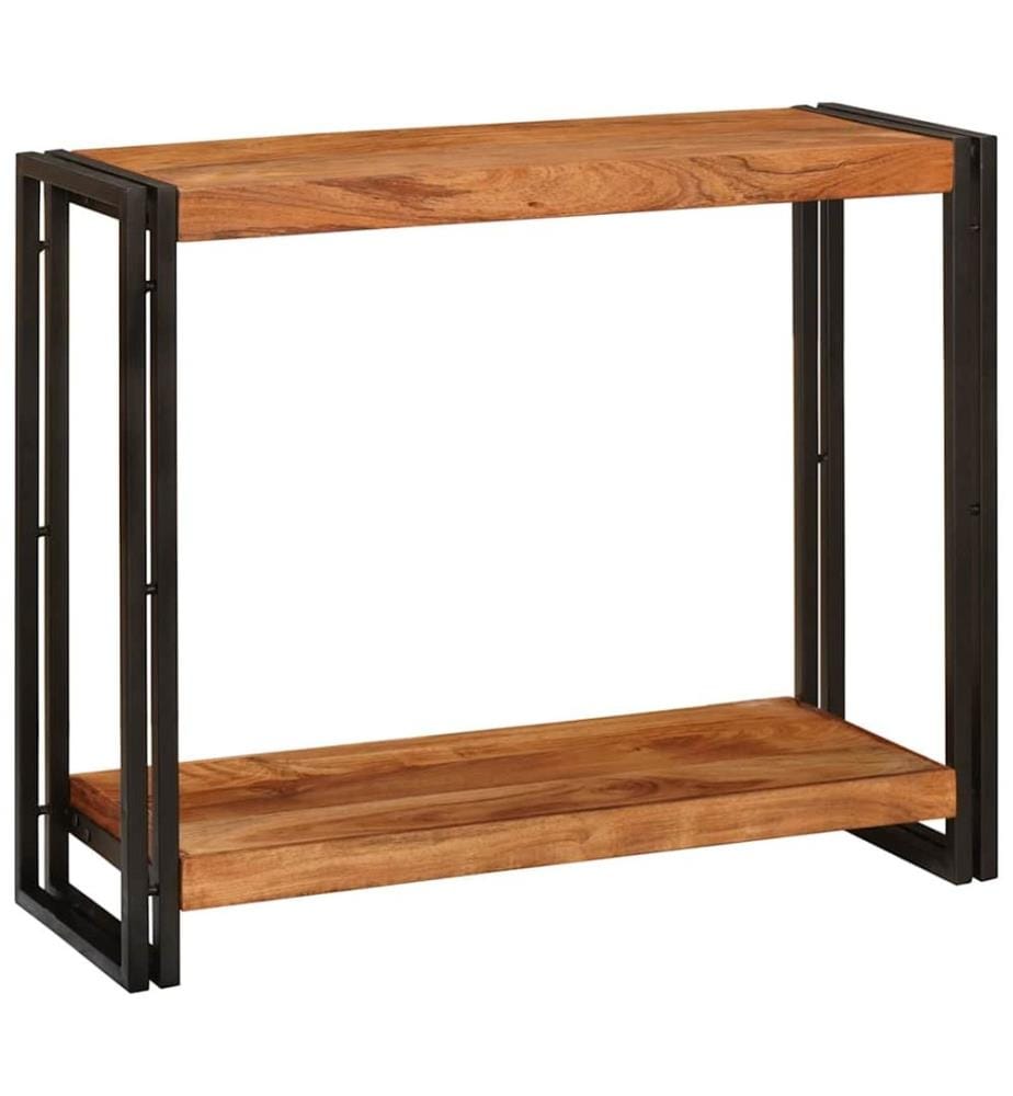 Table console Marron 90 x 33 x 75 cm Bois d'Acacia Massif