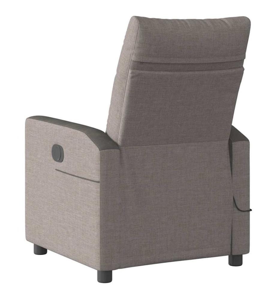 Massagesessel Taupe Stoff