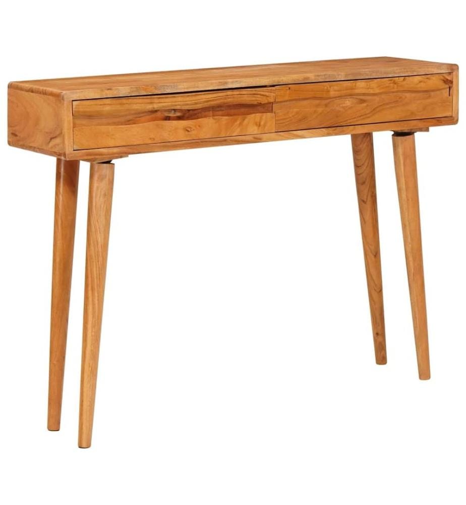 Konsolentisch Braun 110 x 30 x 80 cm Massivholz Akazie