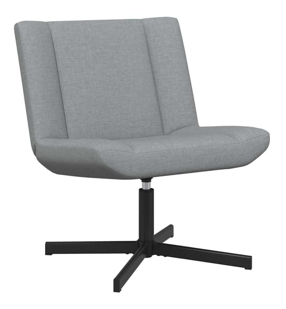 Chaise pivotante Gris clair 63 x 75 x 76 cm tissu