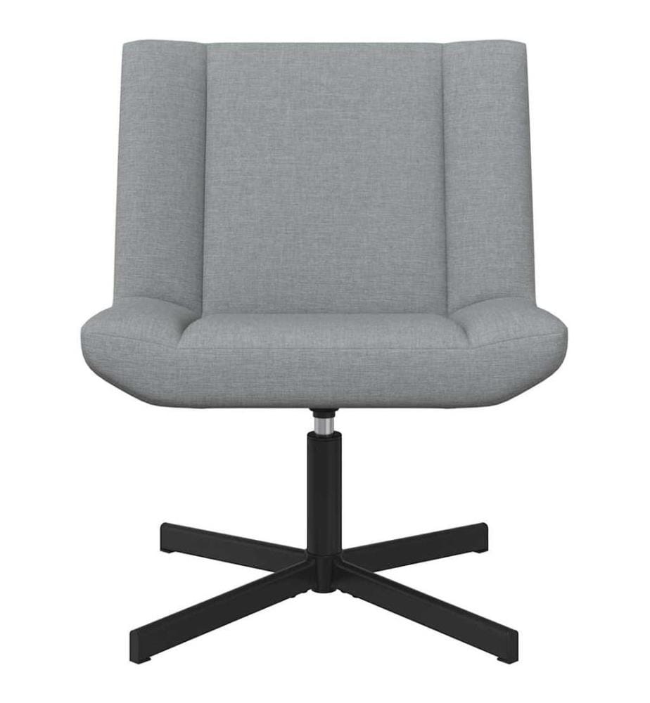 Chaise pivotante Gris clair 63 x 75 x 76 cm tissu