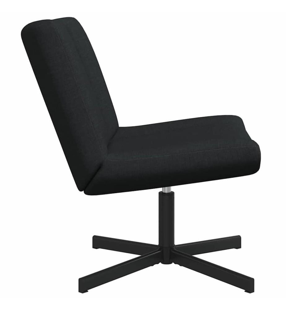 Chaise pivotante Noir 63 x 75 x 76 cm tissu