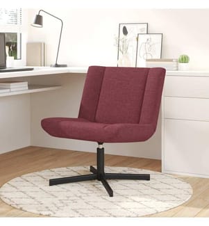 Chaise pivotante Bordeaux 63 x 75 x 76 cm tissu