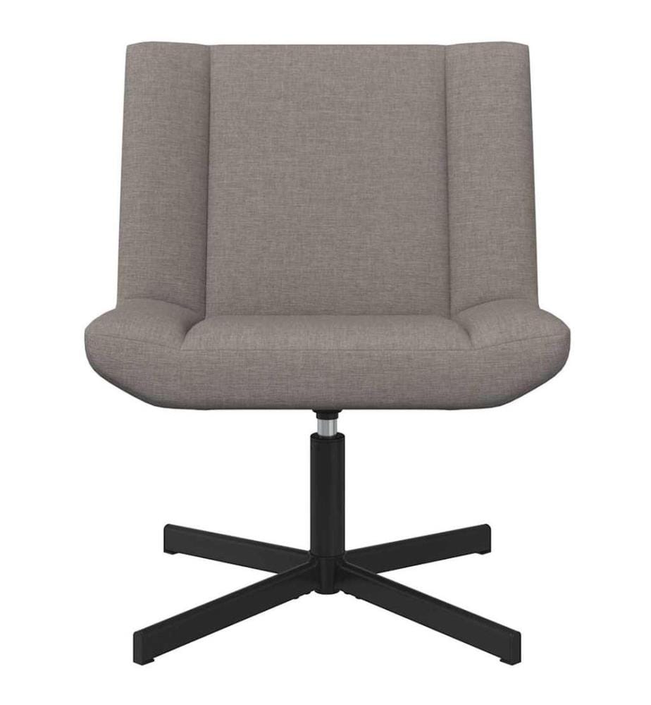 Chaise pivotante Taupe 63 x 75 x 76 cm tissu