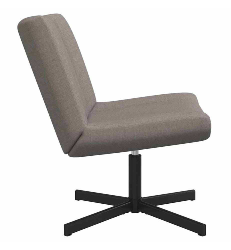 Chaise pivotante Taupe 63 x 75 x 76 cm tissu