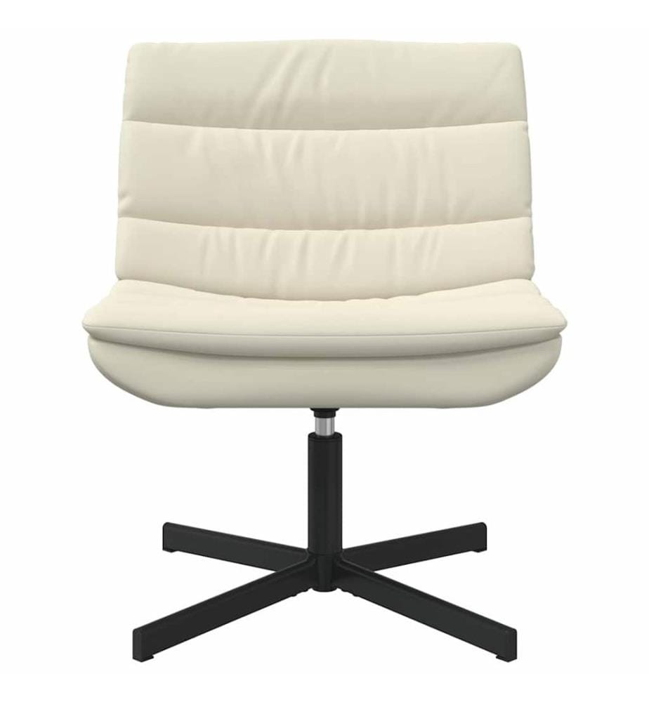 Chaise pivotante Crème 63 x 75 x 76 cm PU