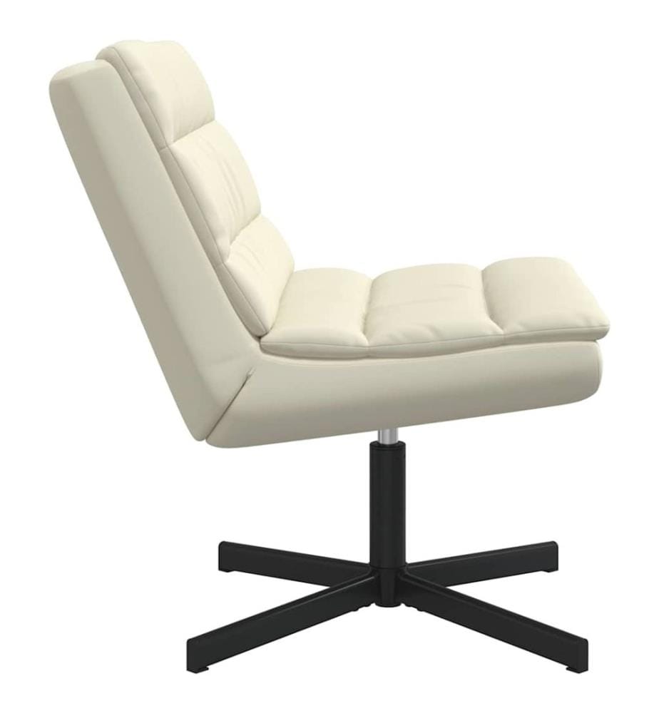 Chaise pivotante Crème 63 x 75 x 76 cm PU