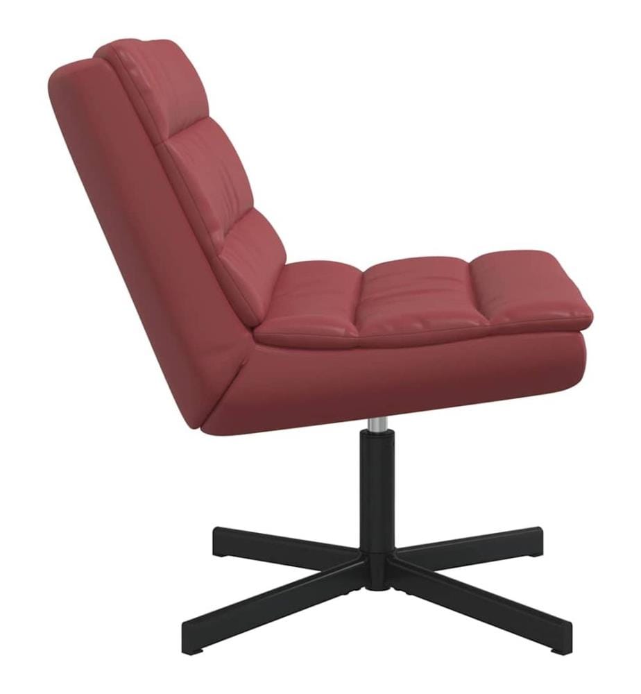 Drehstuhl Weinrot 63 x 75 x 76 cm PU