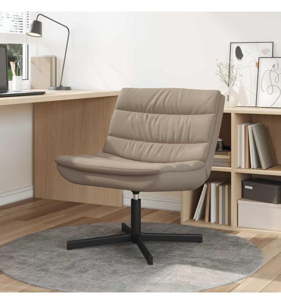 Chaise pivotante Cappuccino 63 x 75 x 76 cm PU
