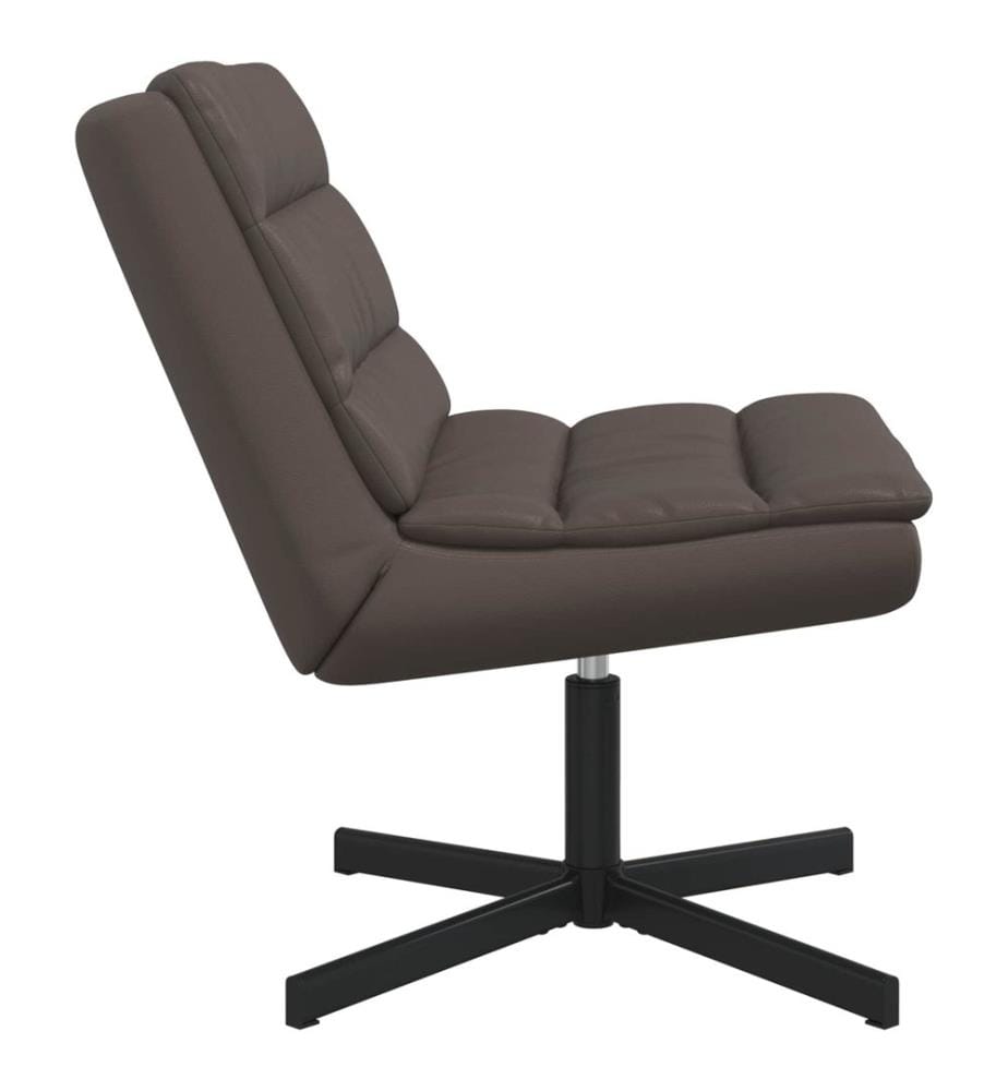 Drehstuhl Braun 63 x 75 x 76 cm Glänzendes PU