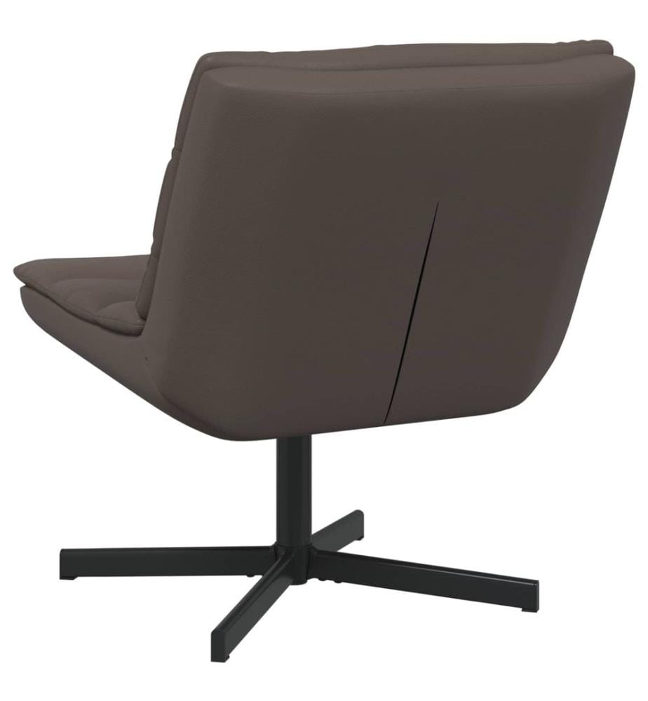 Drehstuhl Braun 63 x 75 x 76 cm Glänzendes PU