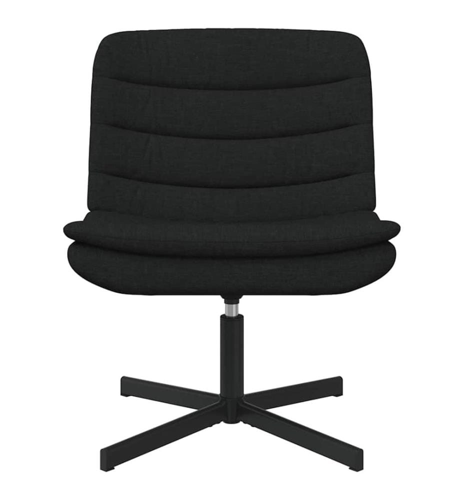 Chaise pivotante Noir 63 x 75 x 76 cm tissu