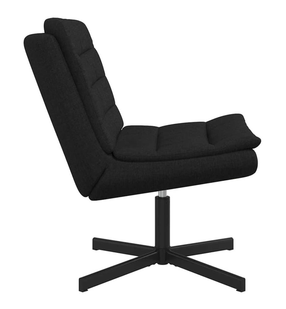 Chaise pivotante Noir 63 x 75 x 76 cm tissu