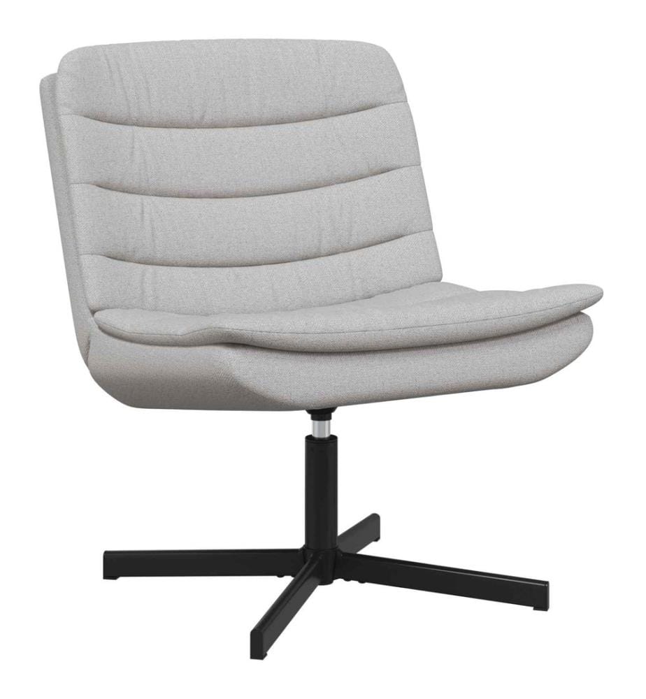 Chaise pivotante Gris nuage 63 x 75 x 76 cm tissu