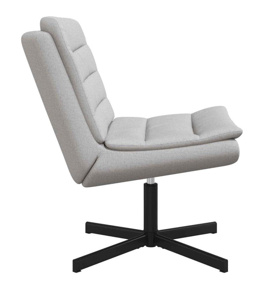 Chaise pivotante Gris nuage 63 x 75 x 76 cm tissu