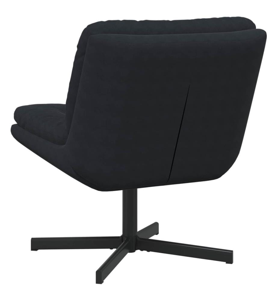 Drehender Entspannungsstuhl Schwarz 63 x 75 x 76 cm Samt