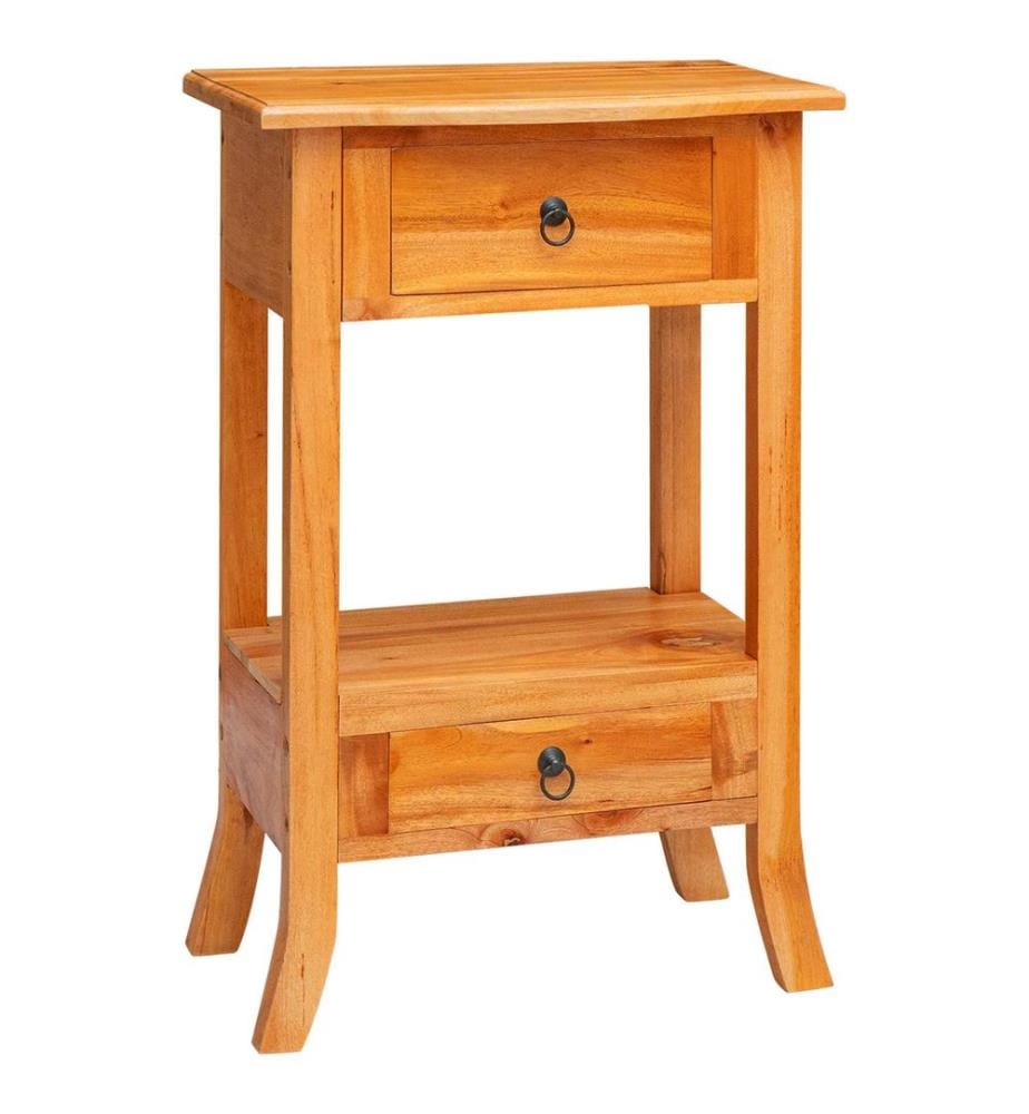 Table console avec tiroir Naturel 50,5 x 30 x 75,5 cm